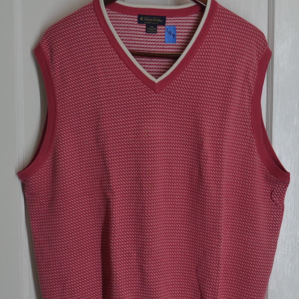 Brooks Brothers Supima Cotton Jacquard Sweater Vest